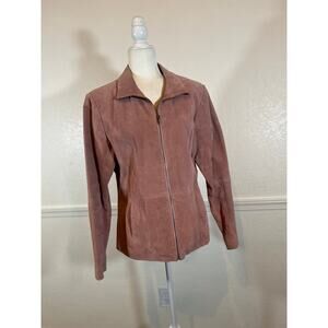 NWOT Retro Wilsons Leather Maxima L Women pink leather jacket 1056